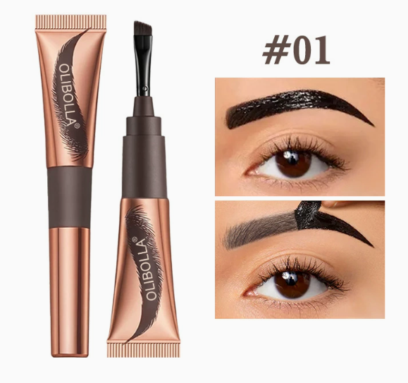 Peel-Off Tinted Brow Gel | Waterproof Long-Lasting Semi-Permanent Eyebrow Mascara & Laminating Cream