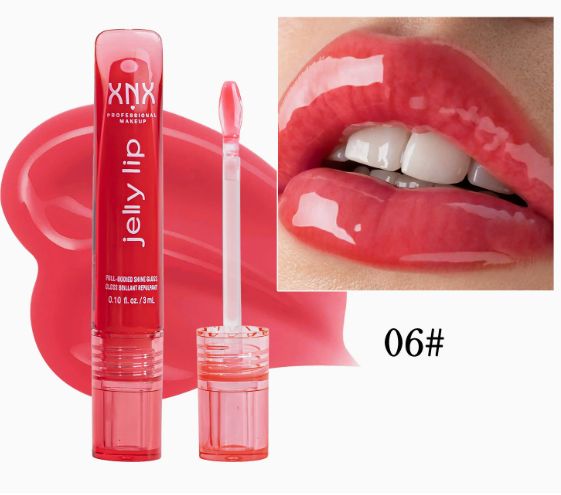 Water-Gloss Plumping Lip Oil | Mirror-Shine Liquid Lipstick with Hydrating, Non-Sticky, Glass-Lip Effect