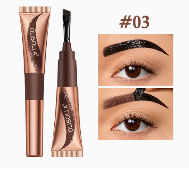 Peel-Off Tinted Brow Gel | Waterproof Long-Lasting Semi-Permanent Eyebrow Mascara & Laminating Cream