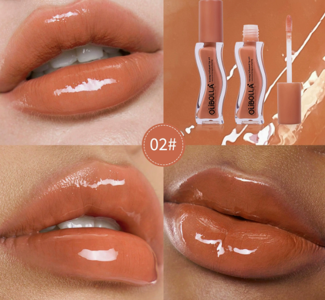 Ice Cream Flavored Lip Oil Gloss | Mirror Shine Wet-Look Non-Stick Cup, Long-Lasting Hydrating Nourishing Lip Treatment